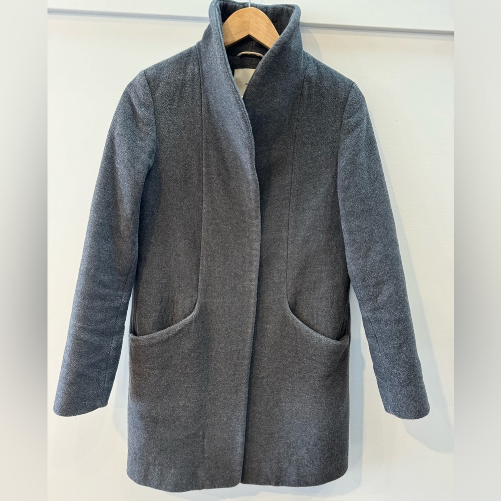 Wilfred Charcoal Cocoon Coat